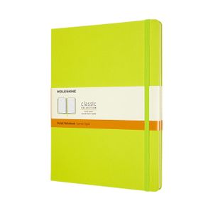 Notitieboek Moleskine XL 190x250mm lijn hard cover lemon green