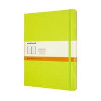 Notitieboek Moleskine XL 190x250mm lijn hard cover lemon green