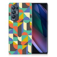 OPPO Find X3 Neo TPU bumper Funky Retro - thumbnail