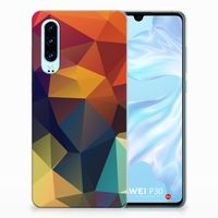 Huawei P30 TPU Hoesje Polygon Color - thumbnail