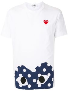 Comme Des Garçons Play t-shirt à logo imprimé - Blanc