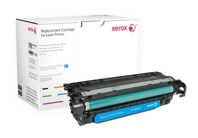 Xerox Cyaan toner cartridge. Gelijk aan HP CE251A. Compatibel met HP Colour LaserJet CM3530 MFP, Colour LaserJet CP3525 Xerox Cyaan toner cartridge. Gelijk aan HP CE251A. Compatibel met HP Colour LaserJet CM3530 MFP, Colour LaserJet CP3525