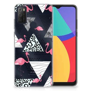 Alcatel 1S (2021) TPU Hoesje Flamingo Triangle