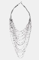 Ulla Popken Ketting, zwarte kralen - Grote Maten