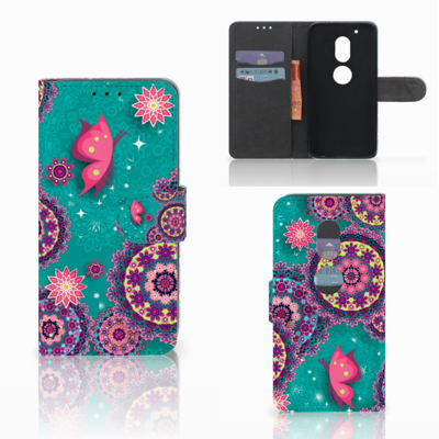 Motorola Moto G4 Play Hoesje Cirkels en Vlinders