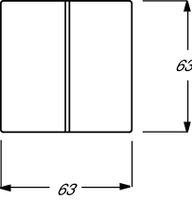 Busch-Jaeger 2CKA001751A2942 Serietoets Afdekking Witaluminium (RAL 9006), Aluminium - thumbnail