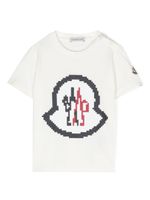 Moncler Enfant t-shirt en coton à logo imprimé - Blanc