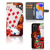 Xiaomi Redmi Note 11 Pro 5G/4G Wallet Case met Pasjes Casino - thumbnail