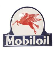 Mobiloil Emaille Bord - 42 x 34 cm