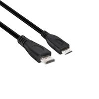 club3D CAC-1350 HDMI-kabel HDMI Aansluitkabel HDMI-mini-C-stekker, HDMI-A-stekker 1.00 m Zwart 4K UHD