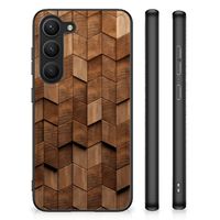 Houten Print Telefoonhoesje voor Samsung Galaxy S23 Wooden Cubes - thumbnail