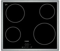 Bosch PKE645B17E kookplaat Zwart, Roestvrijstaal Ingebouwd Keramisch 4 zone(s)