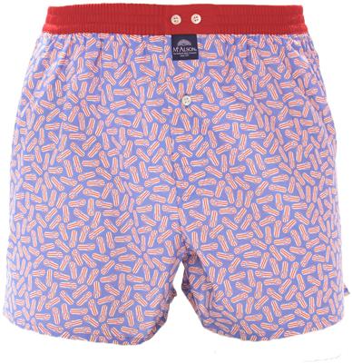 McAlson Boxershort Paars Slippers Met Lange Pijpen Los Model