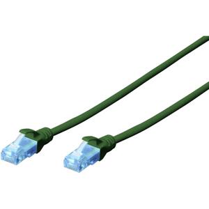 Digitus DK-1512-020/G RJ45 Netwerkkabel, patchkabel CAT 5e U/UTP 2.00 m Groen Verdraaide paren 1 stuk(s)