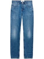 AMI Paris logo-patch straight-leg jeans - Bleu - thumbnail