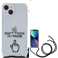 iPhone 14 Anti Shock Case Finger Don't Touch My Phone