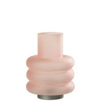 J-Line lamp Ringen - glas - roze - LED