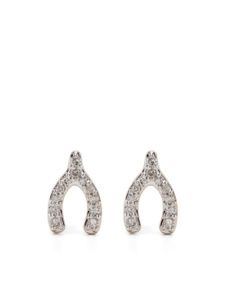 Adina Reyter boucles d'oreilles en or 14ct pavées de diamants