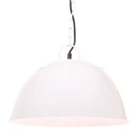 Hanglamp industrieel vintage rond 25 W E27 41 cm wit - thumbnail