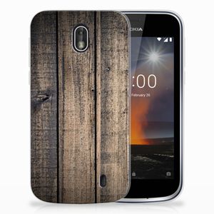 Nokia 1 Bumper Hoesje Steigerhout