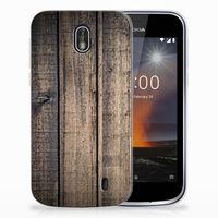 Nokia 1 Bumper Hoesje Steigerhout - thumbnail