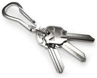 KeySmart Uniseks accessoireset (1 verlengset, flesopener, dubbele karabijnhaak) sleutelhanger sleutelhanger, zilver, S