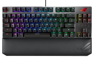 ASUS X801 STRIX SCOPE NX TKL D/NXRD/US toetsenbord Gamen USB QWERTY Amerikaans Engels Zwart, Grijs