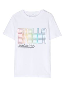 Stella McCartney Kids t-shirt à logo imprimé - Blanc