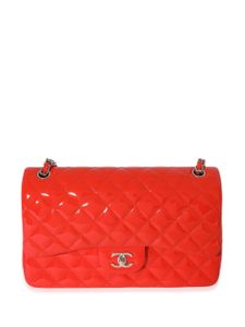 CHANEL Pre-Owned sac porté épaule Jumbo Double Flap - Orange