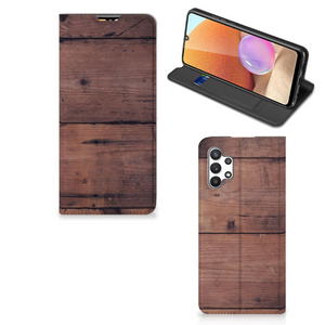 Samsung Galaxy A32 4G | A32 5G Enterprise Editie Book Wallet Case Old Wood