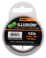 Fox Illusion Soft Hooklink Trans Khaki 16 lb/0.35mm 50m