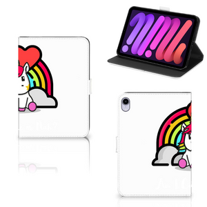 iPad Mini 6 (2021) Hippe Tablet Hoes Unicorn Cute