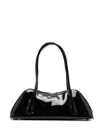 Blumarine sac cabas à fini brillant - Noir