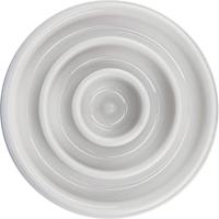 TRIXIE Slow Feeding 25029 Anti-schrokbak, kunststof/TPR, 0,45 l/Ø 23 cm, grijs