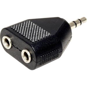 Value 11.99.4440 Jackplug Audio Aansluitkabel [1x Jackplug male 3,5 mm - 2x Jackplug female 3,5 mm] 20.00 m Zwart