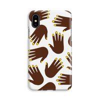 Hands dark: iPhone X Volledig Geprint Hoesje