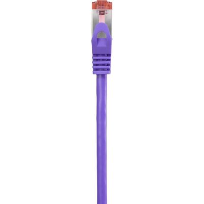 Renkforce RF-4724922 RJ45 Netwerkkabel, patchkabel CAT 6 S/FTP 3.00 m Violet Snagless, Vergulde steekcontacten, Vlambestendig 1 stuk(s)