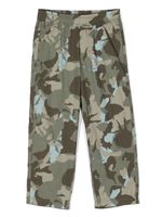 Aspesi Kids pantalon droit à imprimé camouflage - Vert - thumbnail