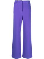 MSGM pantalon de tailleur à taille haute - Violet