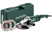 Metabo WE 2200-230 Haakse Slijper Set | 230mm | inclusief koffer en 2 slijpschijven - 691081000 - thumbnail