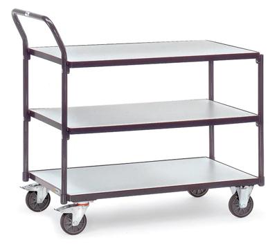 Fetra Hauptartikel 1851 Tafelwagen Staal Laadvermogen (max.): 250 kg Leigrijs (RAL 7015)