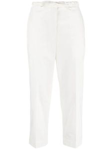 Jil Sander pantalon de tailleur à coupe courte - Blanc