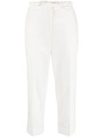 Jil Sander pantalon de tailleur à coupe courte - Blanc - thumbnail