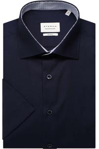 ETERNA Slim Fit Overhemd Korte mouw marine