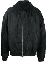 Juun.J veste bomber à capuche - Noir - thumbnail