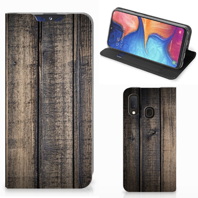 Samsung Galaxy A20e Book Wallet Case Steigerhout Samsung Galaxy A20e Book Wallet Case Steigerhout