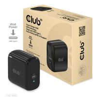 CLUB3D Travel Charger 65W GAN technology, Single port USB Type-C, Power Delivery(PD) 3.0 Support ( geschikt voor Apple macbooks 65W max) - thumbnail