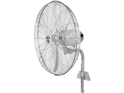 CasaFan WM2 Wall Eco Wandventilator 123 W (Ø x h) 69 cm x 69 cm Zilver-grijs, Chroom (glanzend)