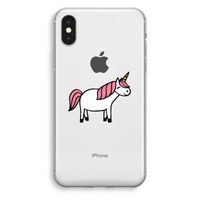 Eenhoorn: iPhone X Transparant Hoesje - thumbnail