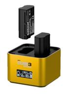 Hähnel - ProCube3 - Voor Nikon - DSLR Duo Charger - Sneller opladen - USB Type-C ingang